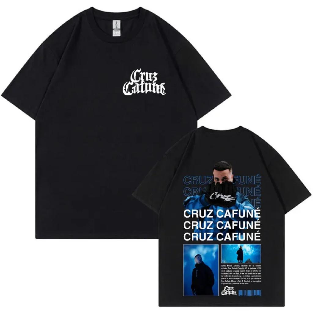 Rapper Cruz Cafune Album T-shirts Mens Women Clothes Fashion Rock Short Slevee T-shirt Cotton Casual Tee Shirt Tops Streetwear