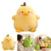 Funny Duck-shaped Plush Toy Pillow For Stress Relief Yellow And Green Pear Duck Design 20cm/30cm/40cm