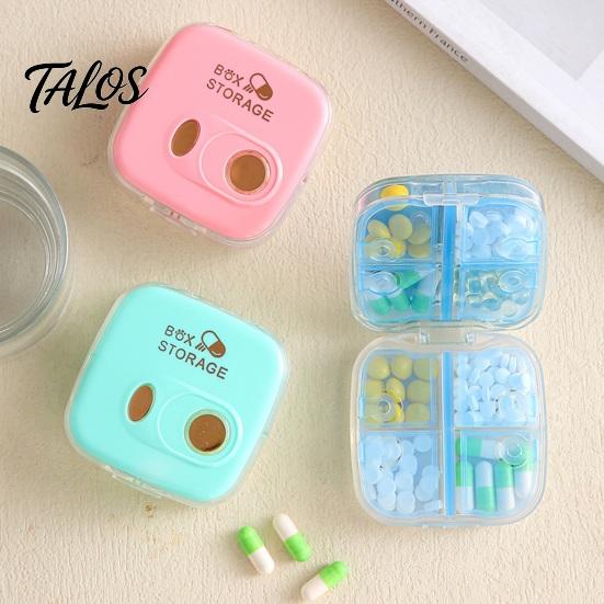 Portable Pill Box, 8 Compartment Travel Pill Organizer, Sealing Waterproof Dustproof Medicine Case, for Daily Supplements And Medication