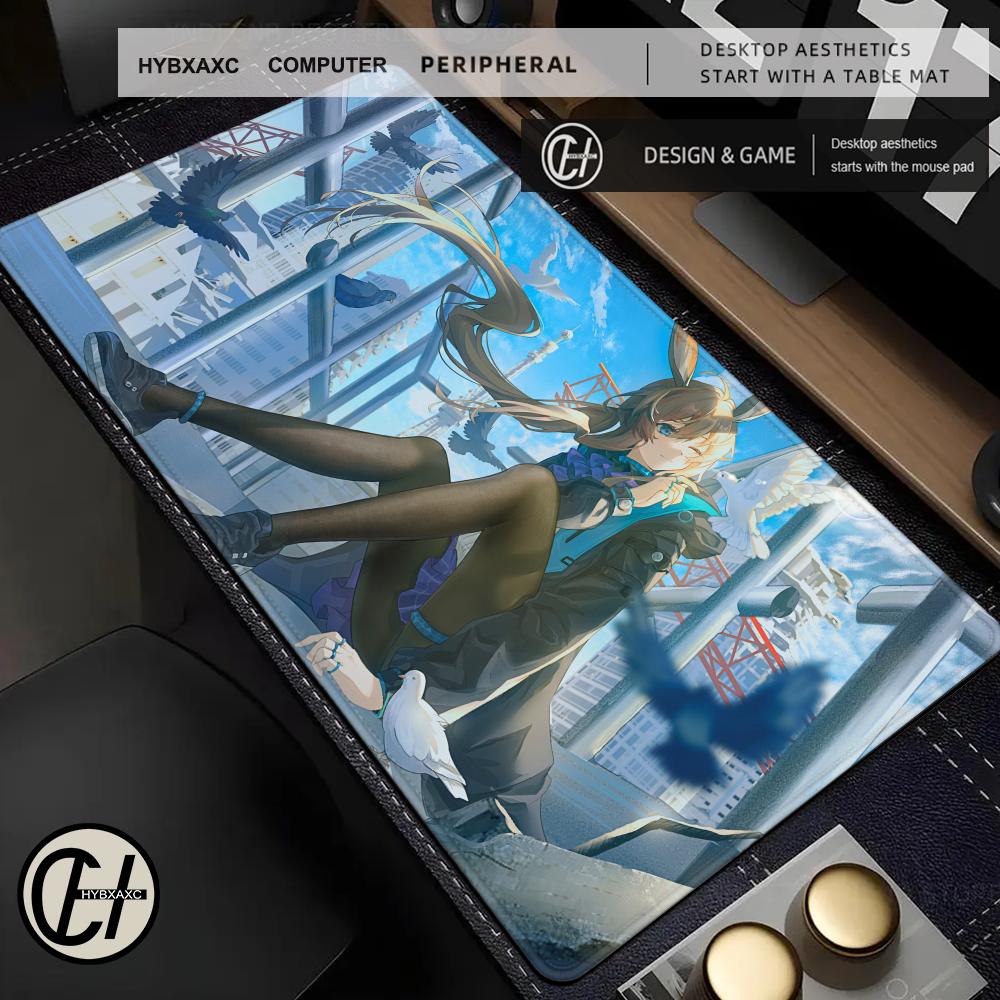 Anime Mouse Pad Gamer Computer Accessories Rubber Desk Mat Arknights XXL Playmat Gaming Office Deskmat Mousepad Large Pc Carpet