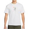 Nike T Shirts Men's White Crew Neck Moderate Straight Fit DQ1861-100