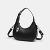 Premium Black Handbag Women'S Versatile Spice Girl Style One Shoulder Underarm Bag Moon Tooth Bag Messenger Bag Women