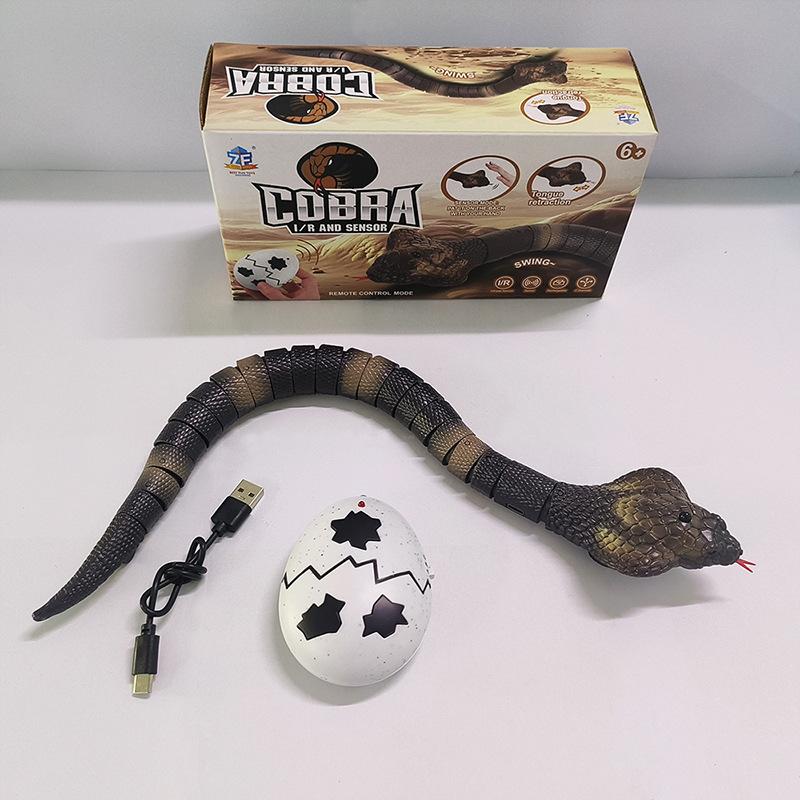 1Pc New Dual-mode Remote Control Induction Cobra, Simulated Animal Model To Amuse Cats, Dogs, Pet Toys