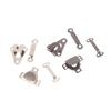 10Set Metal Trousers Suit Pants Hook Button Skirt Invisible Hooks And Eyes Closure Fastening Buckle Diy Pants Adjustment Buckles