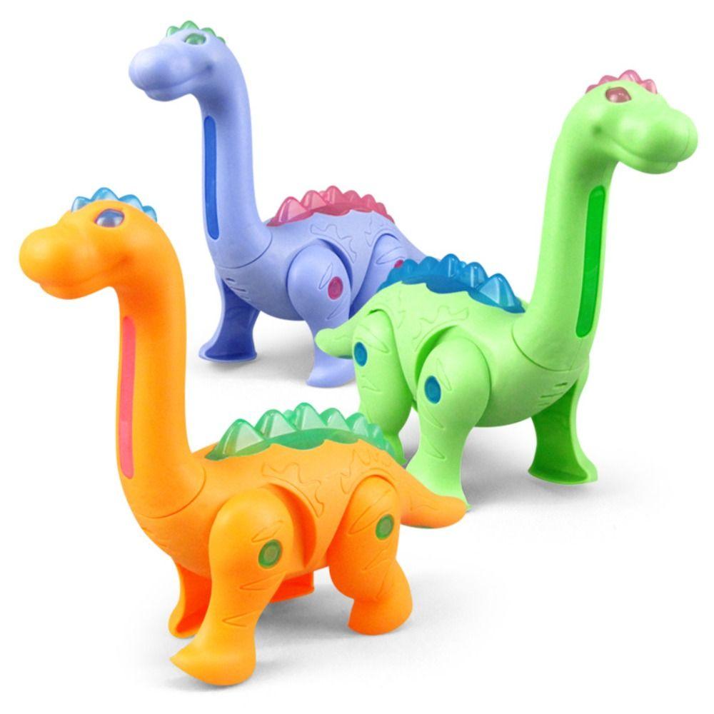 Ligh Music Glowing Musical Toy Simulation Dinosaur Model Leash Dinosaur Toy Dinosaur Pet Toy