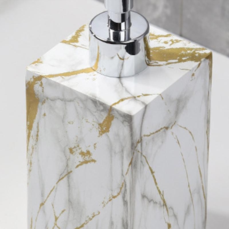 Shower Soap Dispenser Marble Texture Soap Dispenser Hand Soap Dispenser Bottle with Pump Hand Wash Dispenser for Kitchen