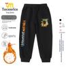 2026 New Style Boys' Velvet-Lined Sweatpants for Autumn/Winter - Foreign Mountain & Sea Classics Collection