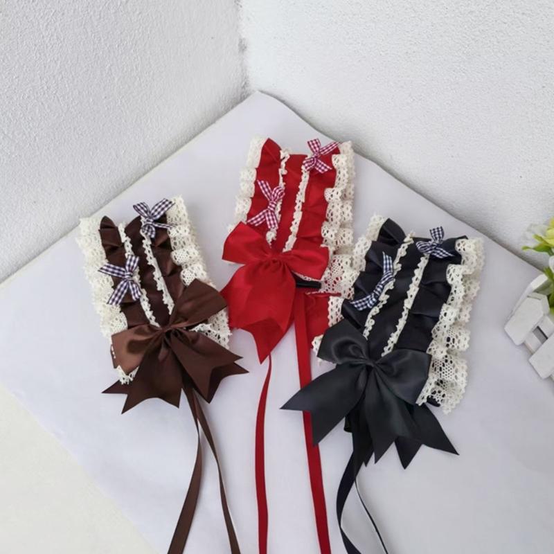 Stylish Lace Bows Headband Comfortable Hairpiece Breathable Hairband Perfect For Anime Conventions Fashion Accessories