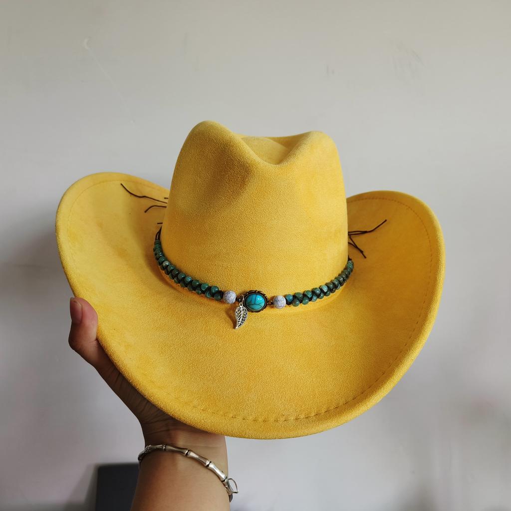 new western cowboy hat men suede hat wide brim cowboy hat with belt viet knight hat women sun protect cowgirl hat light hat