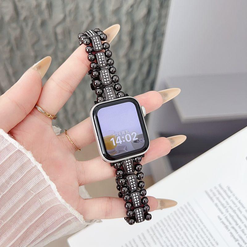 Diamond Metal Band for Apple Wath 38 40 41 44 42 46 49mm Women Wristband Bling Stainless Steel Watch Strap for iWatch S11 10 9 8