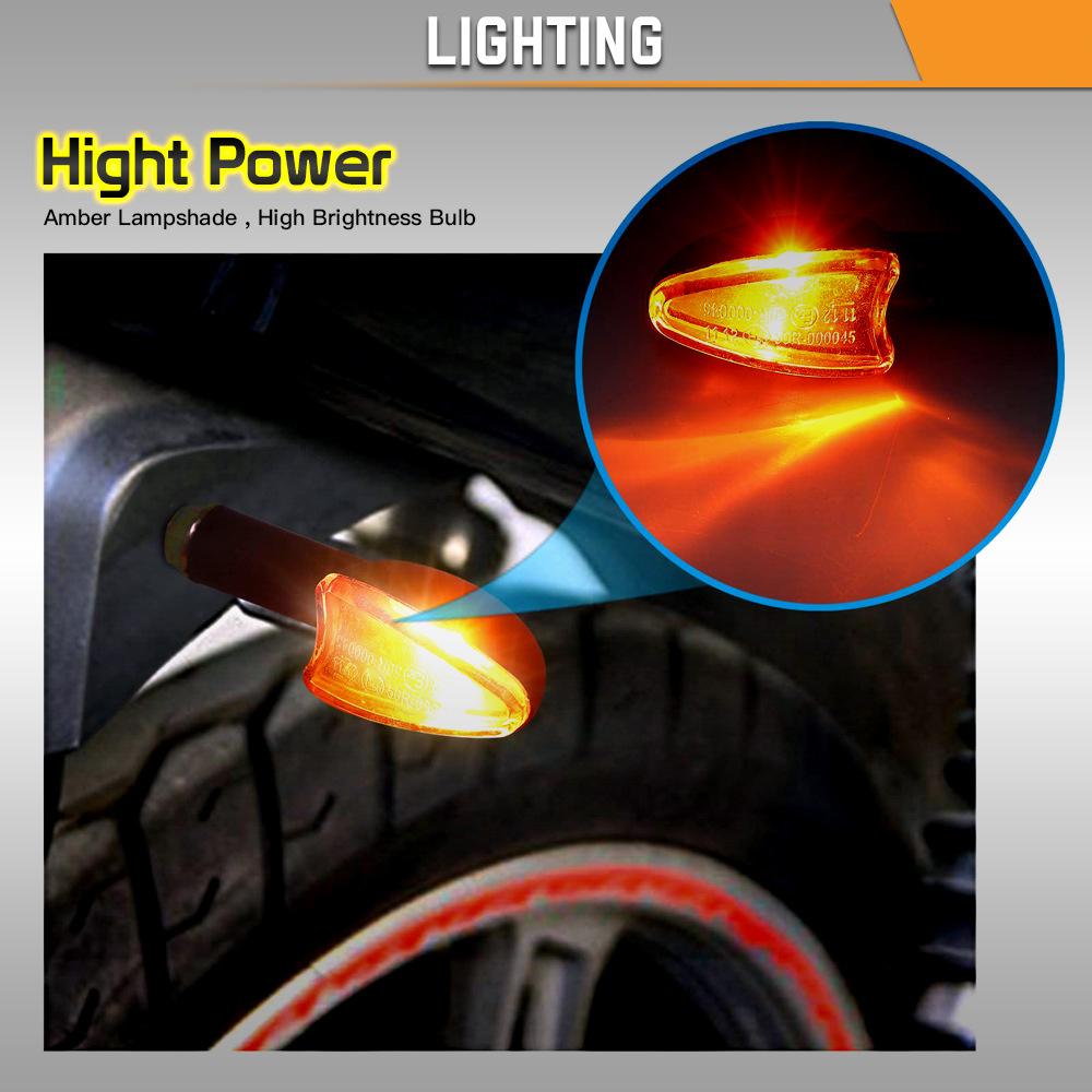Universal Motorcycle Halogen Turn Signal Light Motorcycle Blinker Lights 12V 10mm Turn Signal Lamp For Honda For YAMAHA