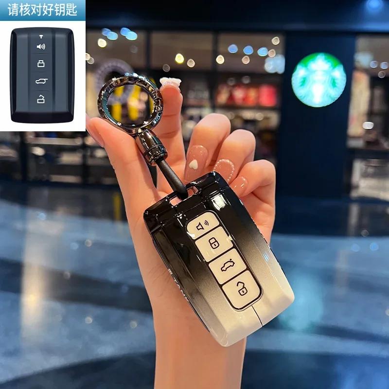 Zinc Alloy Car Key Case For Great Wall Gwm Wey Tank 300 500 Tank300 Tank500 Remote Cover Bag Shell Keychain Holder Accessories