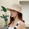 Sun Protection Sun Hat Breathable Weave Bucket Hat Handmade Knit Fisherman Cap  Outdoor