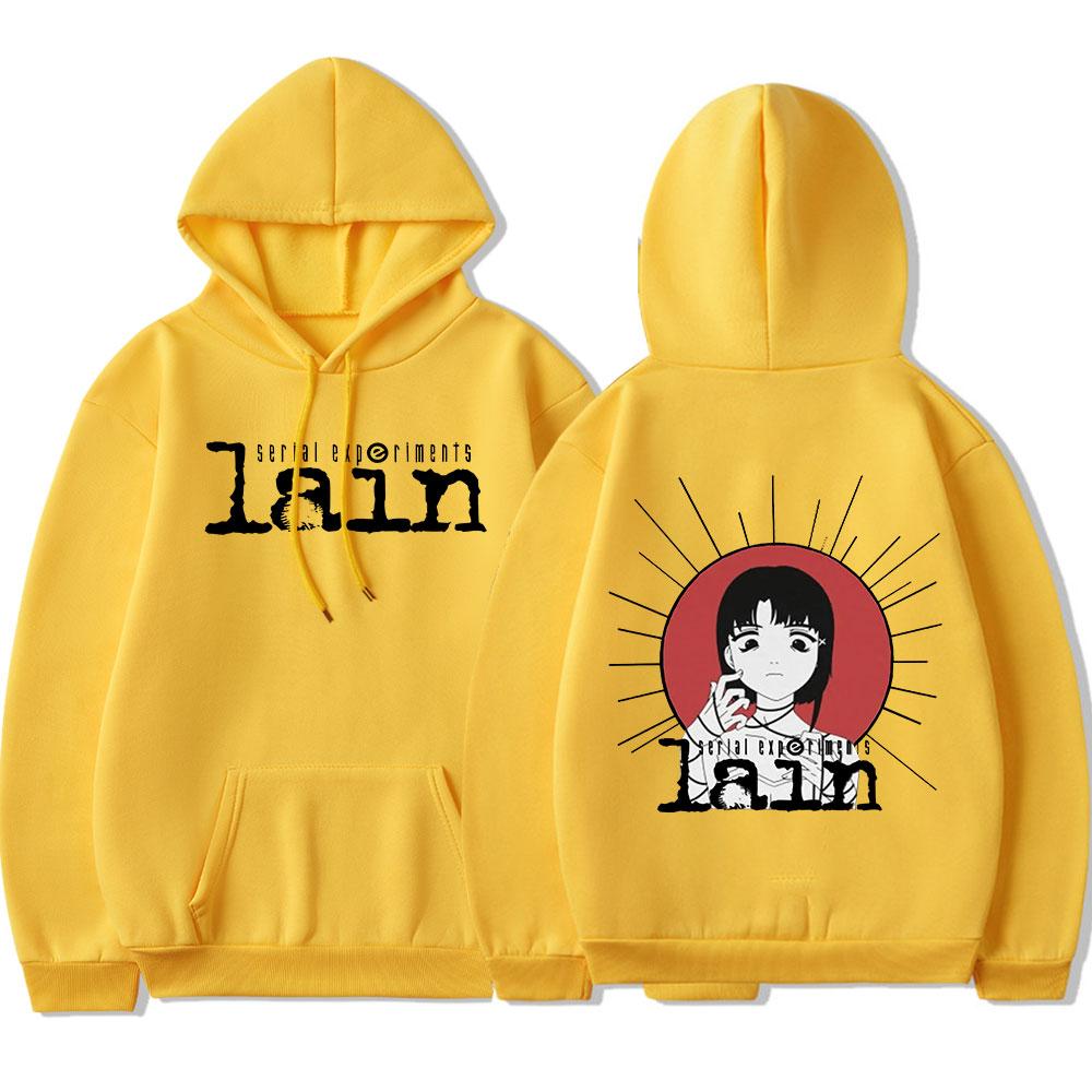 

Толстовка с капюшоном Lain в стиле аниме «Серийные эксперименты», забавная толстовка унисексga Iwakura, унисекс, Harajuku, повседневные толстовки, готическая одежда, уличная одежда 3XL