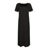 Women's New French Stand Alone Square Neck Short Sleeve Side Slit Dress