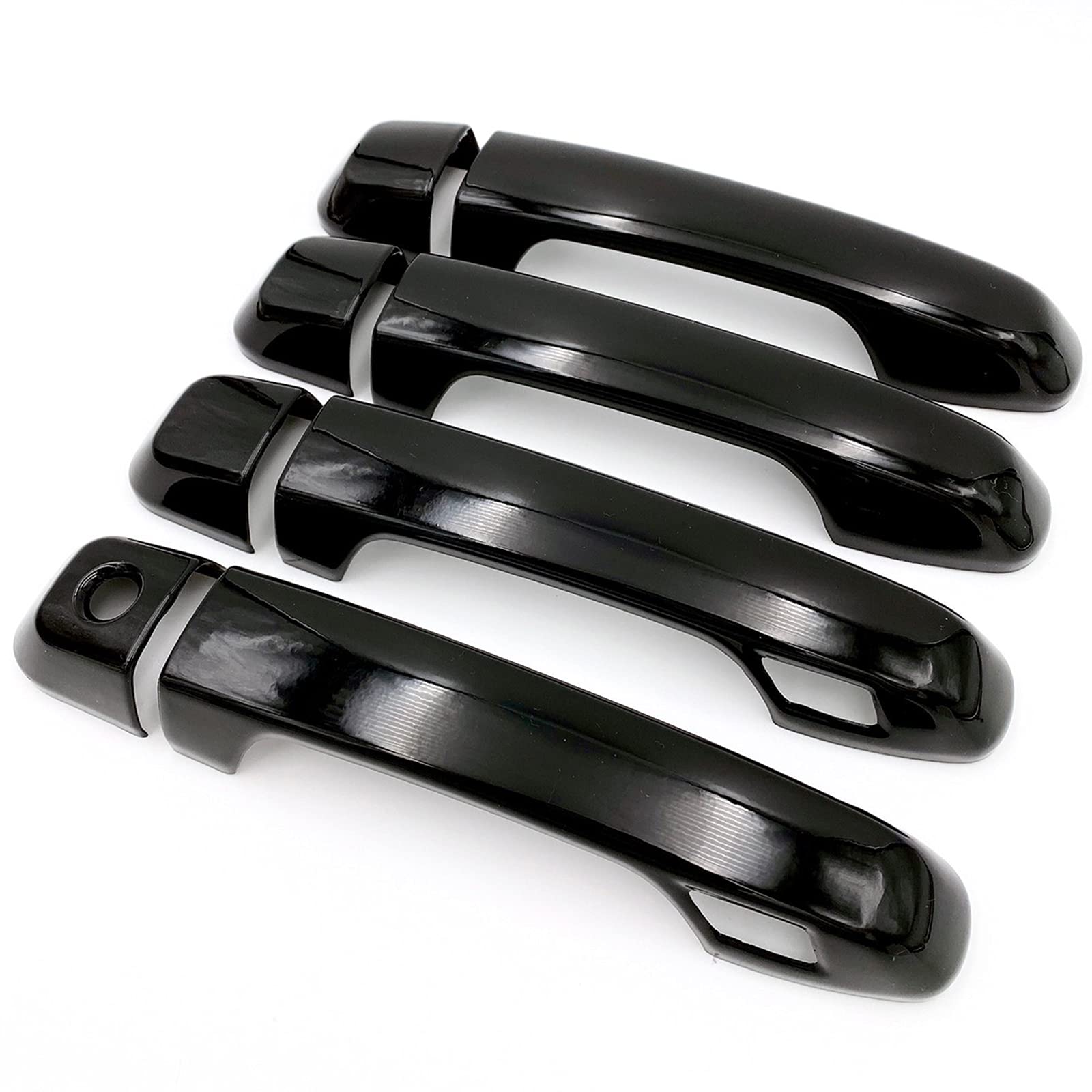 

Meliore Накладки на дверные ручки серии Land Cruiser Prado 150 Черные Версия Toyota Land Cruiser Черный рояль Включая отверстия для смарт-ключей Отверстия Неоригинальные Неоригинальные чёрный