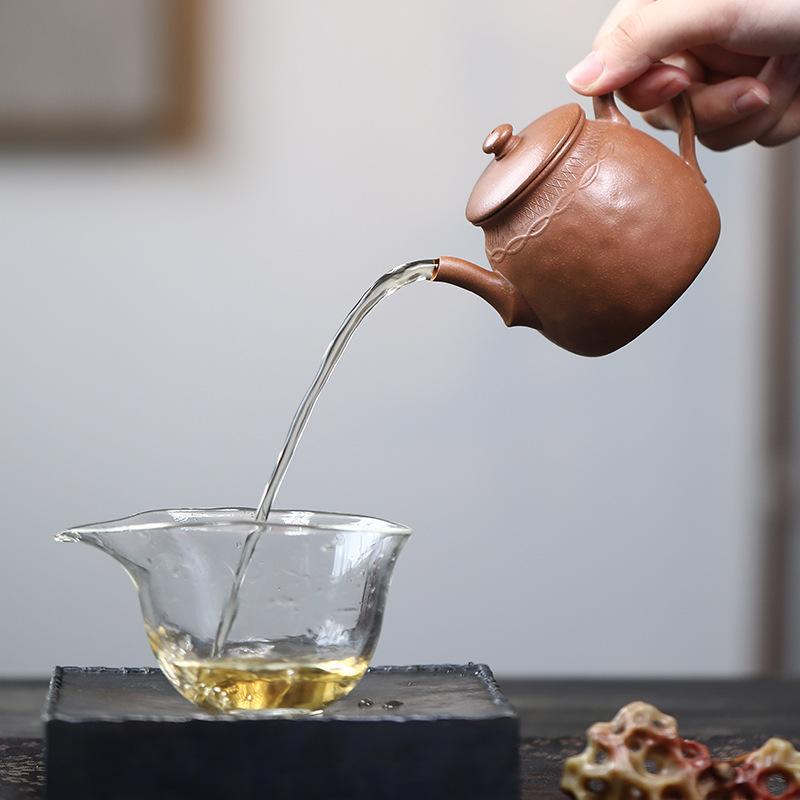 170ml Chinese Yixing Purple Clay Teapot Famous Handmade Raw Ore Zisha Tea Pot Household Tea Infuser Beauty Kettle Tea Set