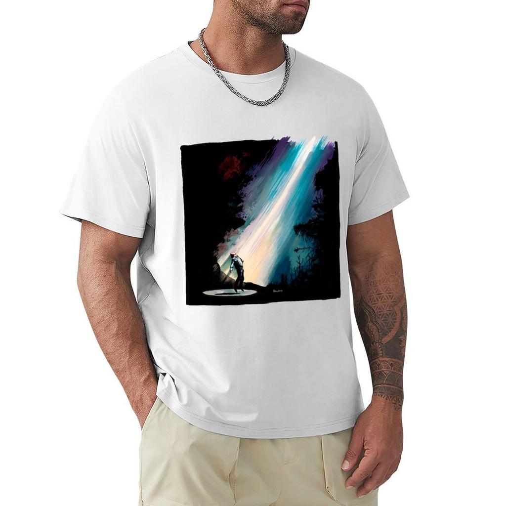 Fire in the Sky Illustration Large TShirt t shirts for Unisex cotton soft TShirt
