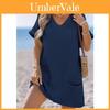 Copricostume da Spiaggia con Tasche e Scollo a V per Donna Yoga e Vacanze