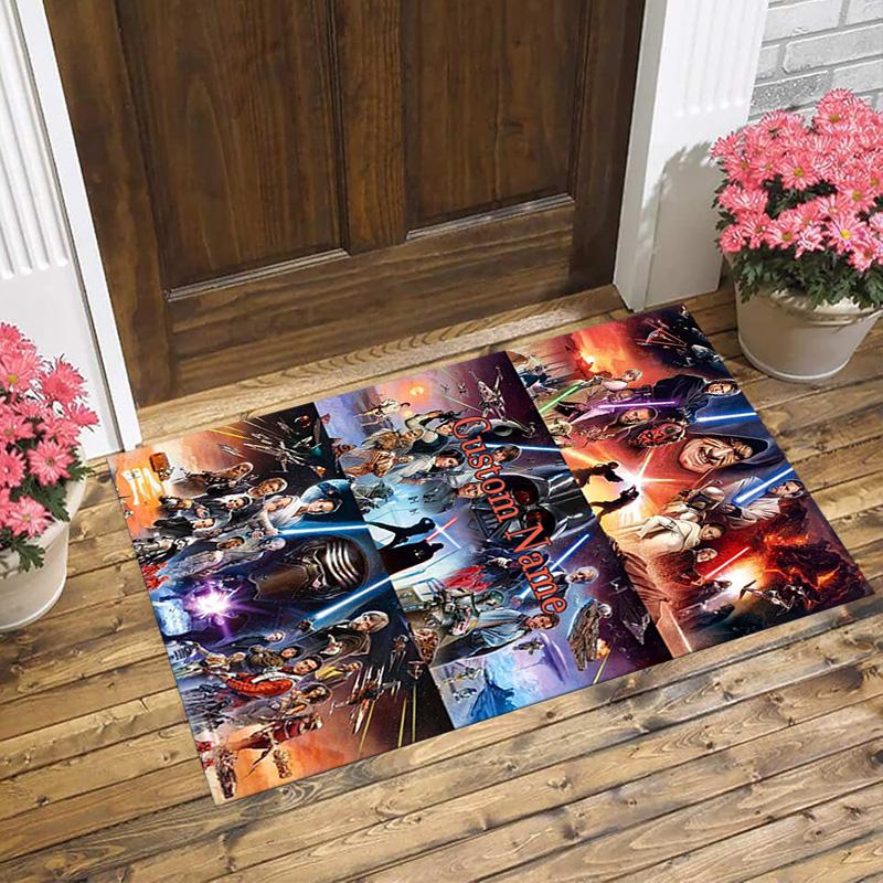 Personalized Name Yoda's Legacy Living Room Non-Slip Area Rug Soft Carpet for Bedroom Kids Playroom Sofa Office Home Decor Doormat