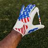 10/20/50 szt. Tees golfowe Niezniszczalne plastikowe Tees golfowe Zmniejsza tarcie Obrót boczny Akcesoria golfowe Wzór flagi USA Długie Tees golfowe Luzem