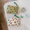 Cute Wallet Women Cotton Key Coin Purse Mini Coin Pouch Girls Floral Print Lipstick Sanitary Napkin Organizer Zipper Canvas Bags