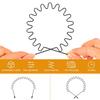 2pcs Metal Hair Bands, Simple and Fashionable Hairband, Wavy Hair Bands for Men and Women, Invisible, Non-slip, for Daily Face Washing, Outdoor,