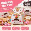50PCS Long Ear Treat Bags Bunny Sheep Mouse Print Snack Packaging Bag  Easter Party Favor