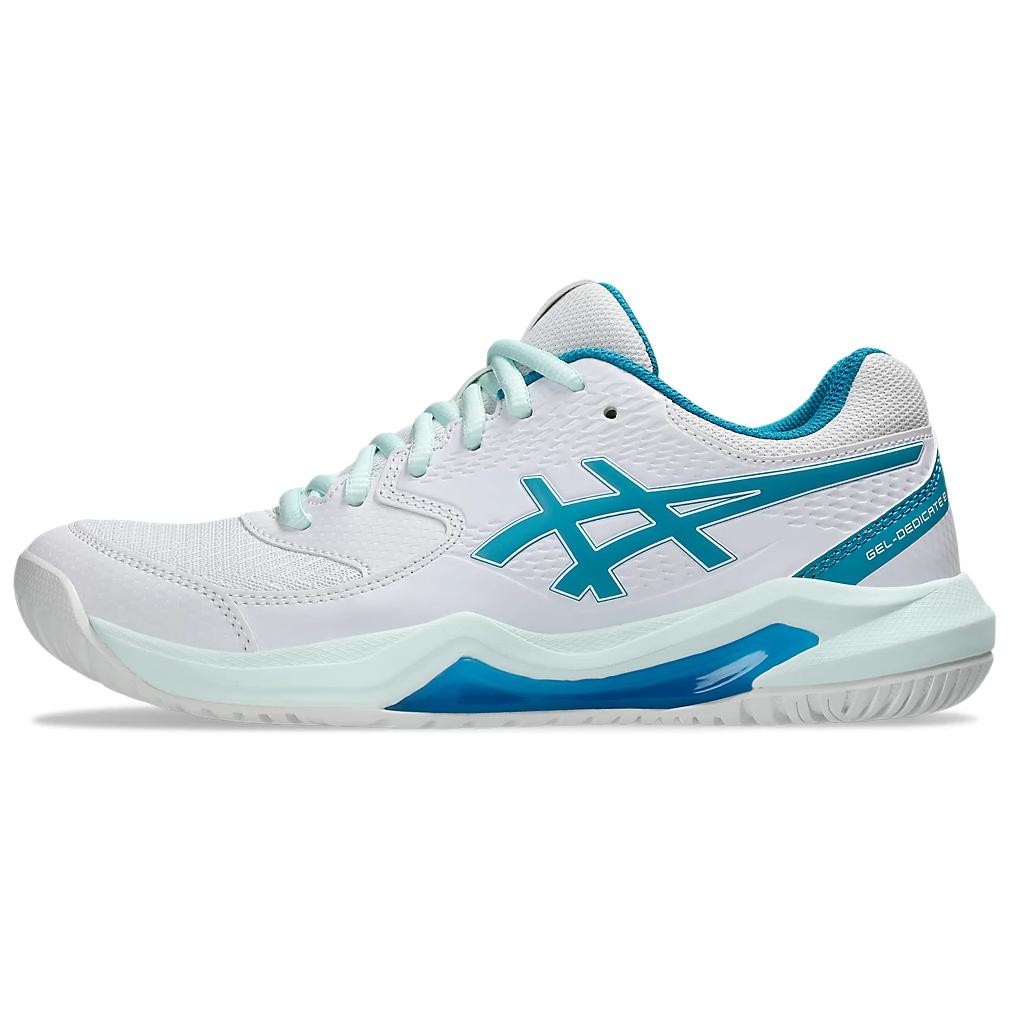 

Новые женские кроссовки Asics Gel Dedicate 8 бело-бирюзовые 1042A237-103 37