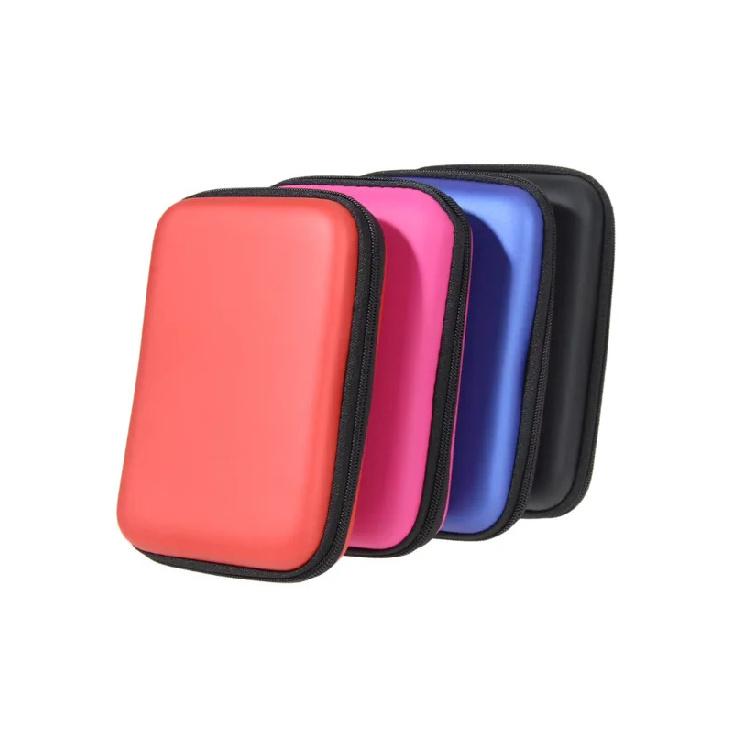 Portable Small Storage Case Zipper Carrying Pouch Bag Box for Charger Earphone Headphone Date Cable Organizer Office Supplies