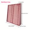 PGY Pink Velvet Jewelry Display Props Stand Elegant Ring & Earring Organizer Soft Fabric Lining Jewelry Bracelet Display Rack