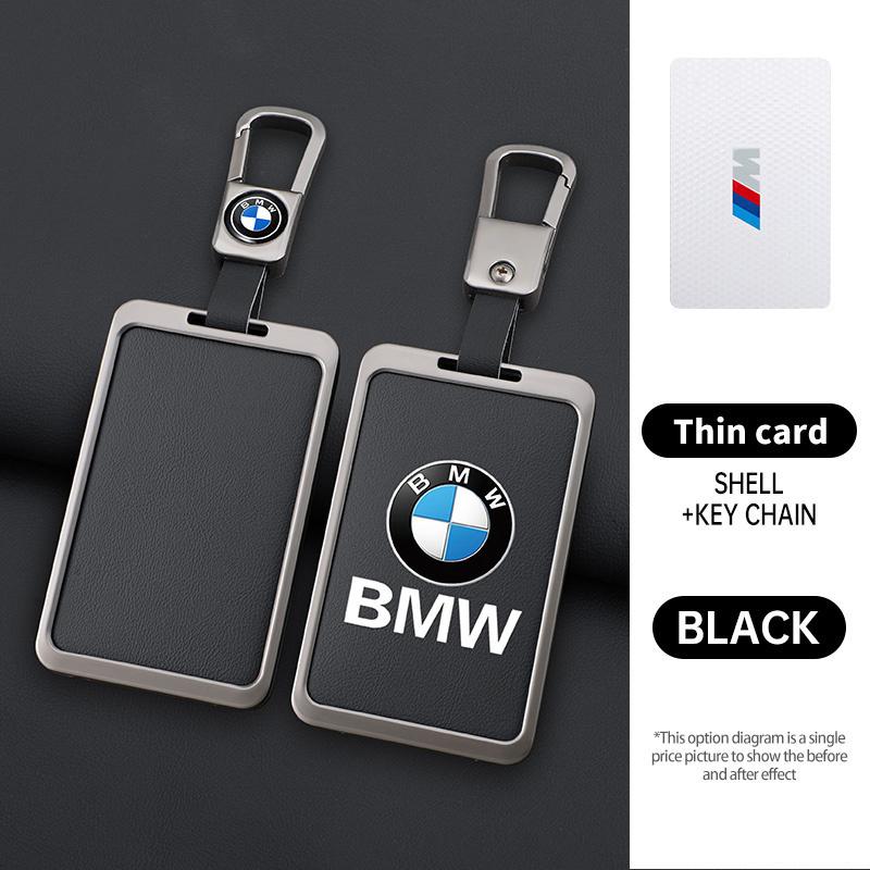 Zinklegierung Leder Auto Smart NFC Karten Schlüssel Etui Abdeckung Schale Für BMW M 3 5 7 Serie X1 X3 X5 X6 X7 535le Auto Schlüsselanhänger Zubehör