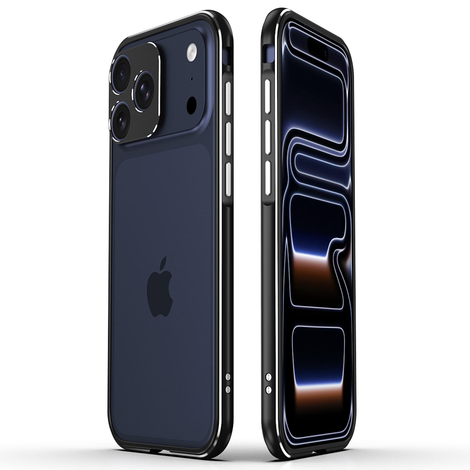 

For iPhone 17 Pro Max Bumper Case No-Back Phone Frame Cover with Lens Protection