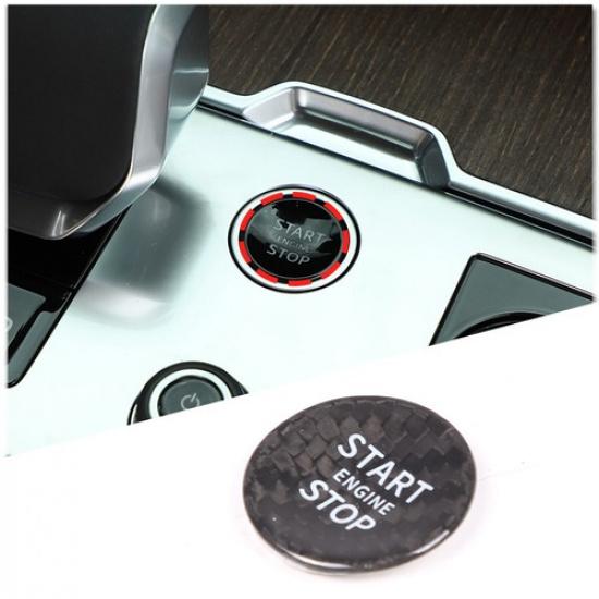 Real Carbon Engine Start/Stop Button Switch Trim Ring For Range Rover Vogue 24+