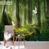 Lesní nástěnná malba Přírodní scenérie Tapeta Domácí dekorace Nástěnná malba Pohovka Tv Jídelní Stůl Studovna Tapeta na pozadí Obývacího pokoje