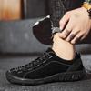 Fashion 2024 Men's Outdoor Non-slip Sneakers Breathable Large Size Casual Shoes Fashion Flats Boat Shoes Men Loafers Genuine Leather