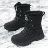 Women's Winter Snow Boots Plush Warm Cotton Shoes Wear-resistant Sports Outdoor High-top Lace-up Large-size Women's Boots