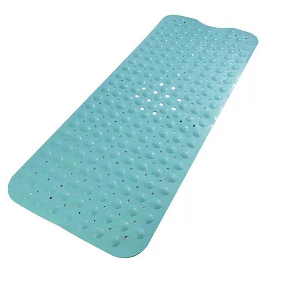 With Machine Washable Extra Long Bath Mat with Drain Holes and Suction Cups BathMat  for Bathroom