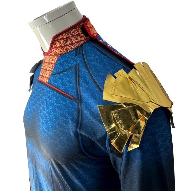Black Robe Picket Homeland Onesie Cosplay Halloween Party Show Costume Superman Cos