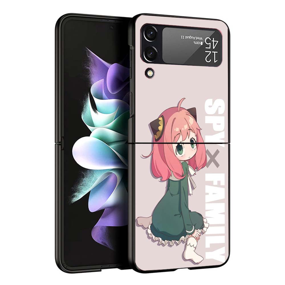 Spy Family Anya Cute Phone Case For Samsung Galaxy Z Flip7 Flip6 5G Flip5 Flip4 Flip3 ZFlip 7 6 3 4 5 Shockproof Back Cover Gala