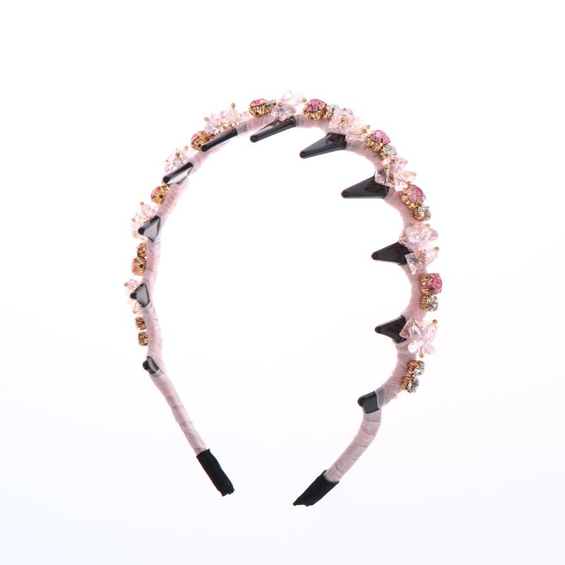 Stylish Rhinestone Hair Hoop Crystal Non Slip with Teeth for Women’s Daily Hair Fashion