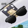Magnetic Sunglasses Clip for Car Visor Faux Leather Glasses Holder Clip Car Interior Sunglass Holder for Fast Access