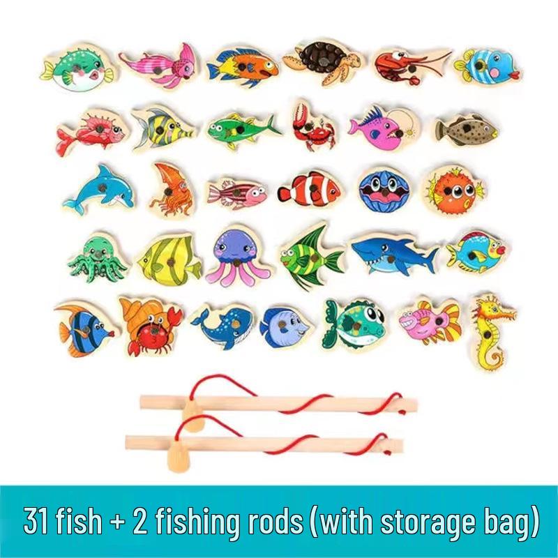 Toddler Educational Magnet Fishing Game for Ages 1-3 Years - Concentration and Thinking Training Toy