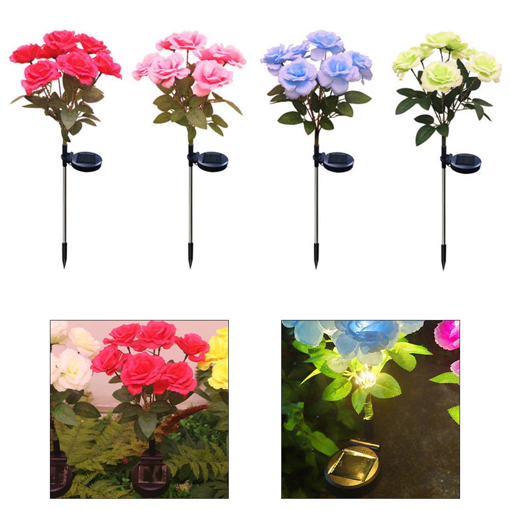 And Backyards Number Of Pieces Package Content Solar Flower Light Note Real May Vary Gatherings LED Garden Light