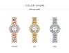 Women's Roman Numeral Rhinestone Quartz Bracelet Watch