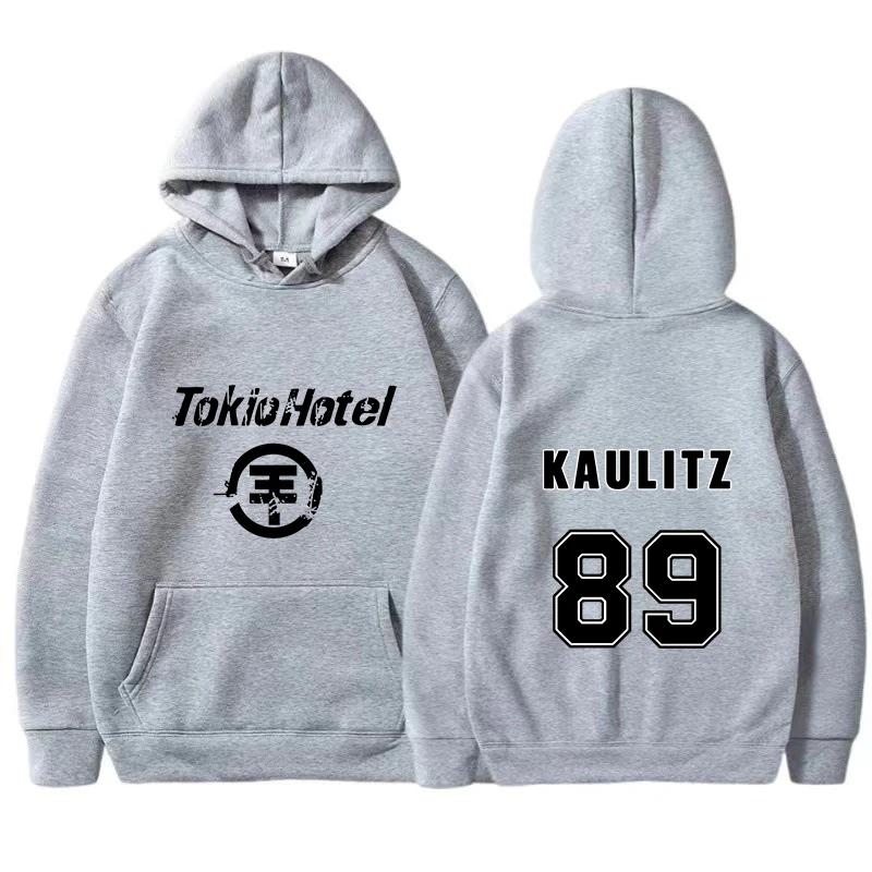 Rock Band Tokio Hotel Men's Hoodies Kaulitz Print Women Hoodie Hip Hop Harajuku Pullovers Unisex Oversized Weatshirts Clothing