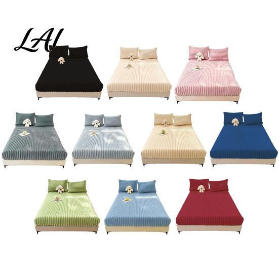 Plush Mattress Protector Velvet Fitted Sheet for Winter Warm Bottom Bed Deep Pocket with Pocket All-Around Elastic Fluffy Cover