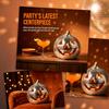Hollow Light Up Pumpkin Lantern Mosaic Mirror Tiles Silver Glass Halloween Decoration LED Disco Pumpkin Lamp Indoor Outdoor