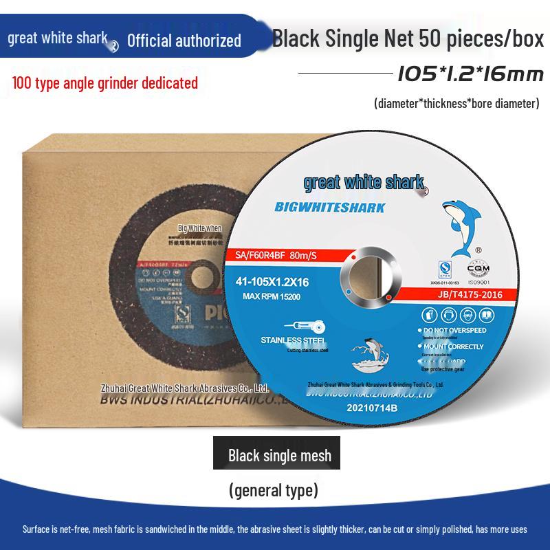 Big White Shark 10-Angle Grinder Disc for Polishing and Metal Grinding