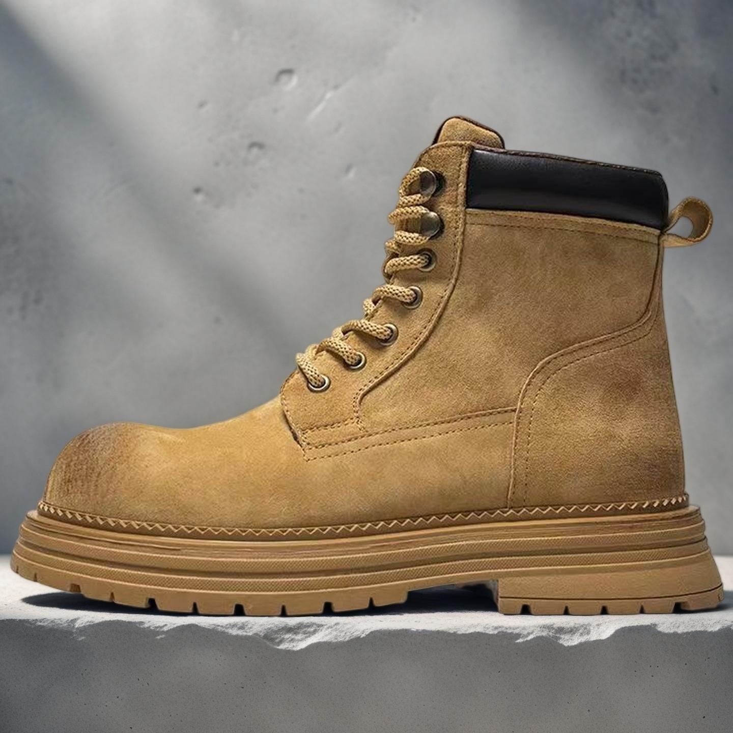 

Men s Thick Bottom Lace Up Casual Workwear Shoes High Quality Autumn Winter Hiking Boots Outdoor Shoe for Men Comfortable Soft Sole Non slip Design Fa 40